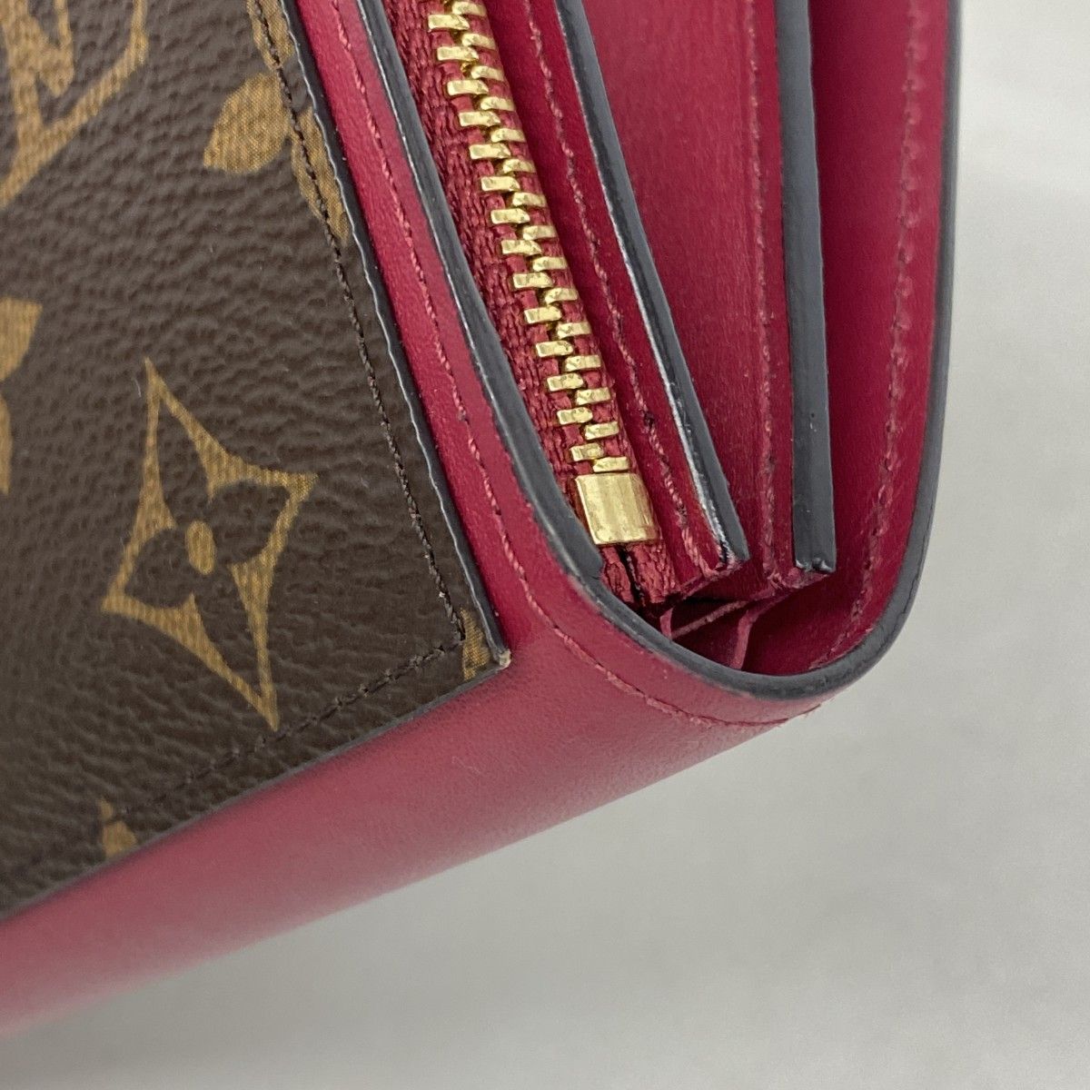 Louis Vuitton Wallet Monogram Portefeuille Floral Compact Fuchsia — view 6