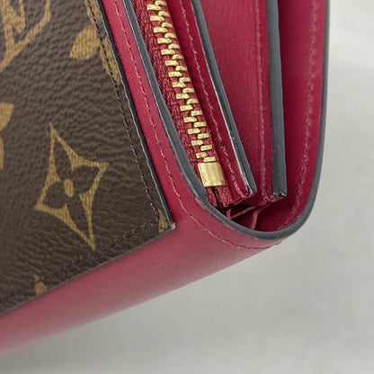 Louis Vuitton Wallet Monogram Portefeuille Floral Compact Fuchsia — view 6