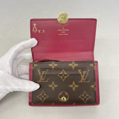 Louis Vuitton Wallet Monogram Portefeuille Floral Compact Fuchsia — view 9
