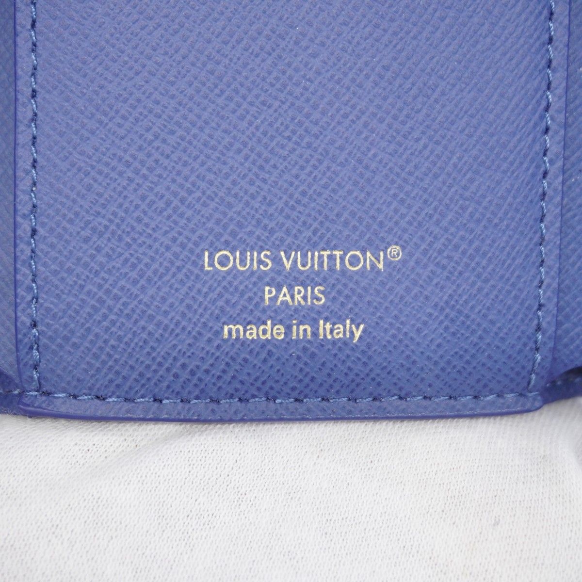 Louis Vuitton Trifold Wallet Monogram Denim Portefeuille Victorine Blue — view 4
