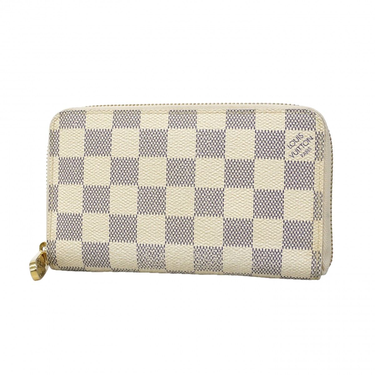 Louis Vuitton Wallet Damier Azur Zippy Compact White
