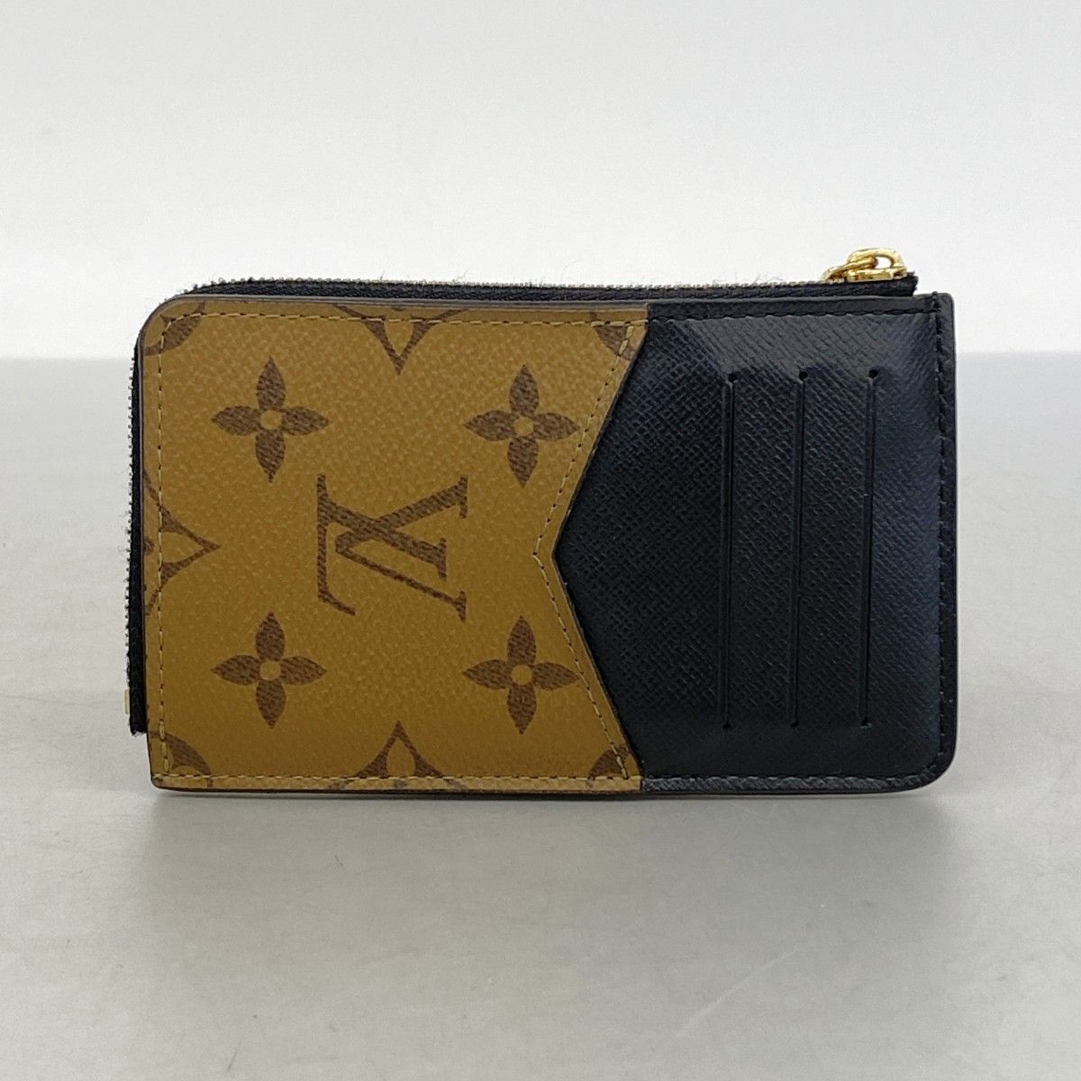 Louis Vuitton Coin Case Monogram Reverse Card Holder Recto Verso Brown — view 6
