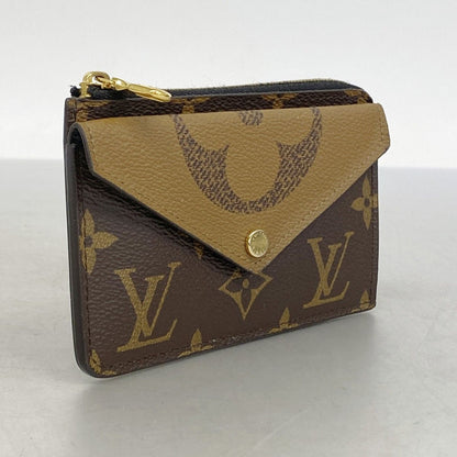 Louis Vuitton Coin Case Monogram Reverse Card Holder Recto Verso Brown — view 2