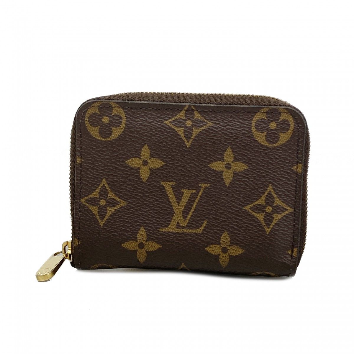 Louis Vuitton Coin Case Monogram Zippy Purse Brown