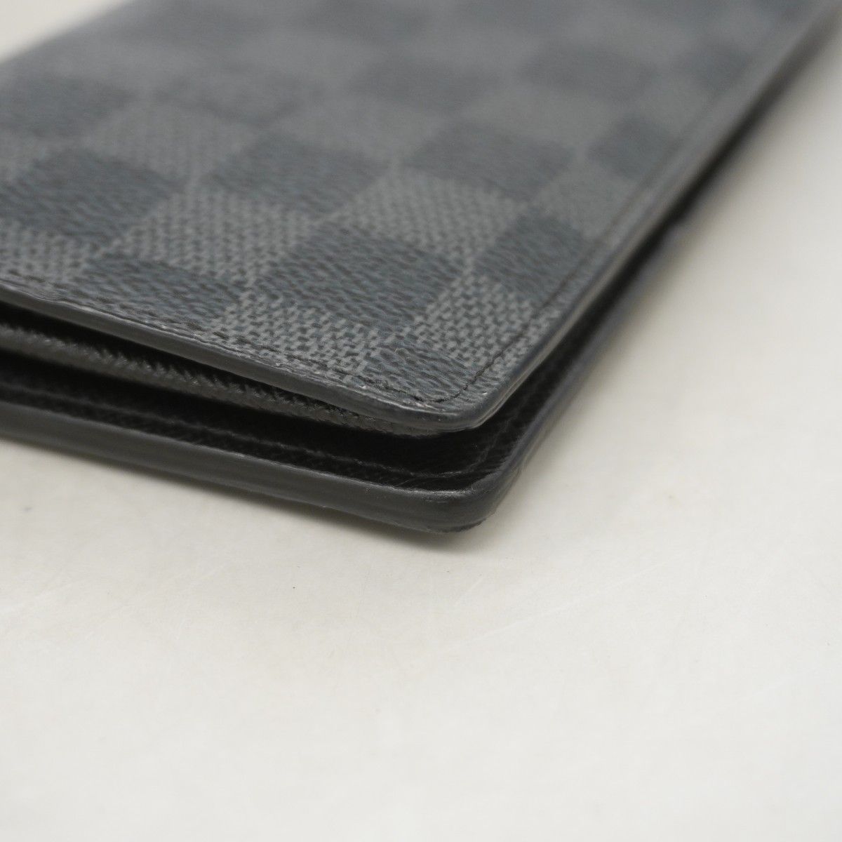 Louis Vuitton Wallet Damier Graphite Portefeuille Brazza Black Gray — view 5