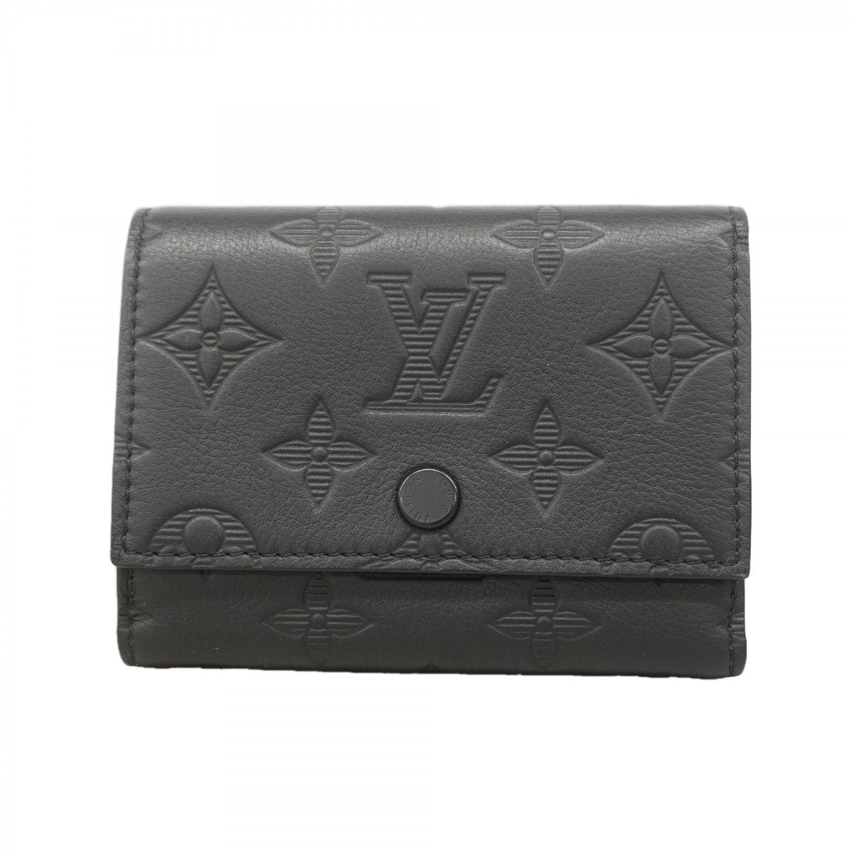 Louis Vuitton Trifold Wallet Monogram Shadow Victor Black