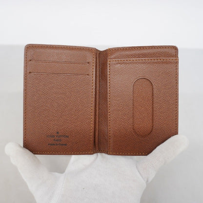 Louis Vuitton Pass Case Monogram Card Holder Vertical Brown — view 3
