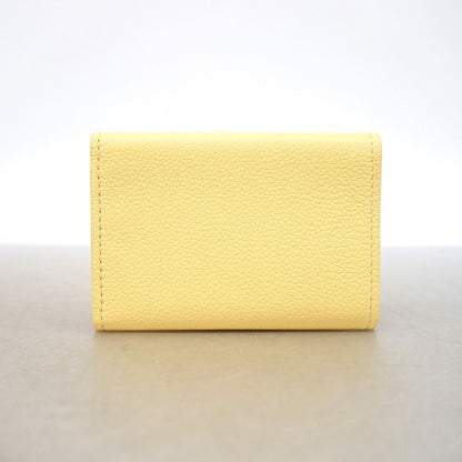 Louis Vuitton Trifold Wallet Taurillon Portefeuille Lock Mini Yellow — view 6