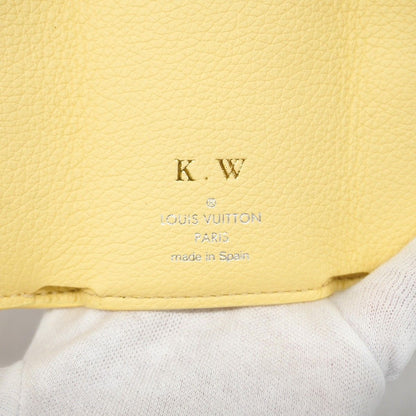 Louis Vuitton Trifold Wallet Taurillon Portefeuille Lock Mini Yellow — view 4