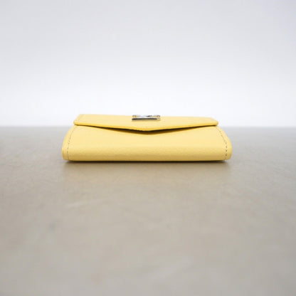 Louis Vuitton Trifold Wallet Taurillon Portefeuille Lock Mini Yellow — view 2