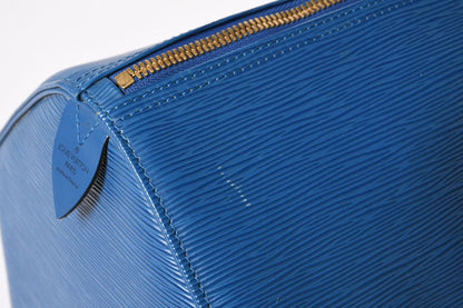Louis Vuitton Boston Bag Epi Keepall 50 Blue Leather — view 6