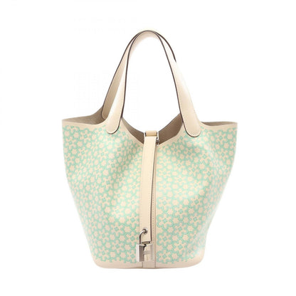 Hermes Handbag Picotin Lock PM Lucky Daisy Nata Vert Leather
