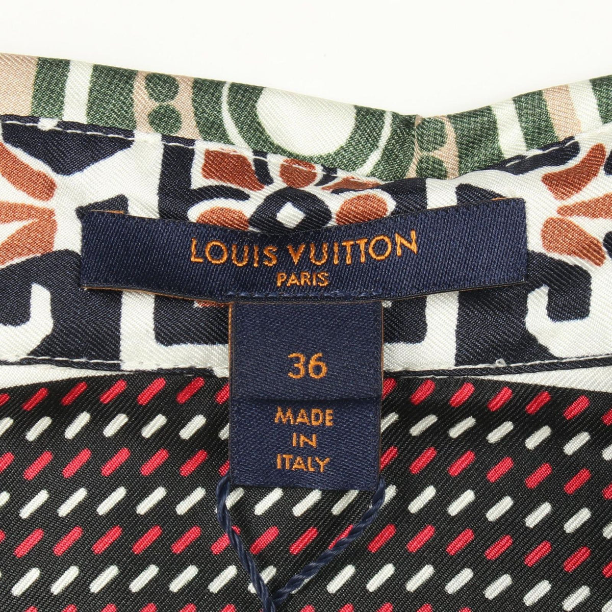 Louis Vuitton All Over Print Long Sleeve Silk — view 3