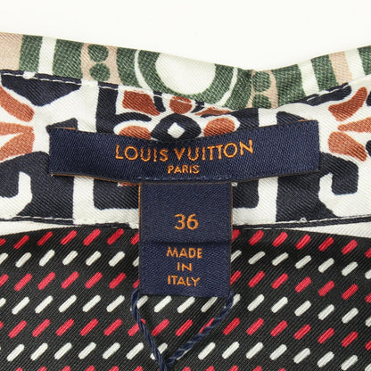Louis Vuitton All Over Print Long Sleeve Silk — view 3