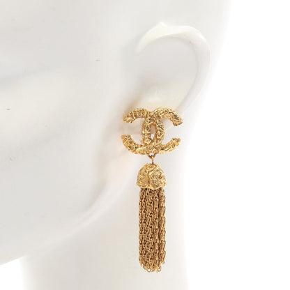 Chanel Earrings CC Logo Fringe Swing — view 4
