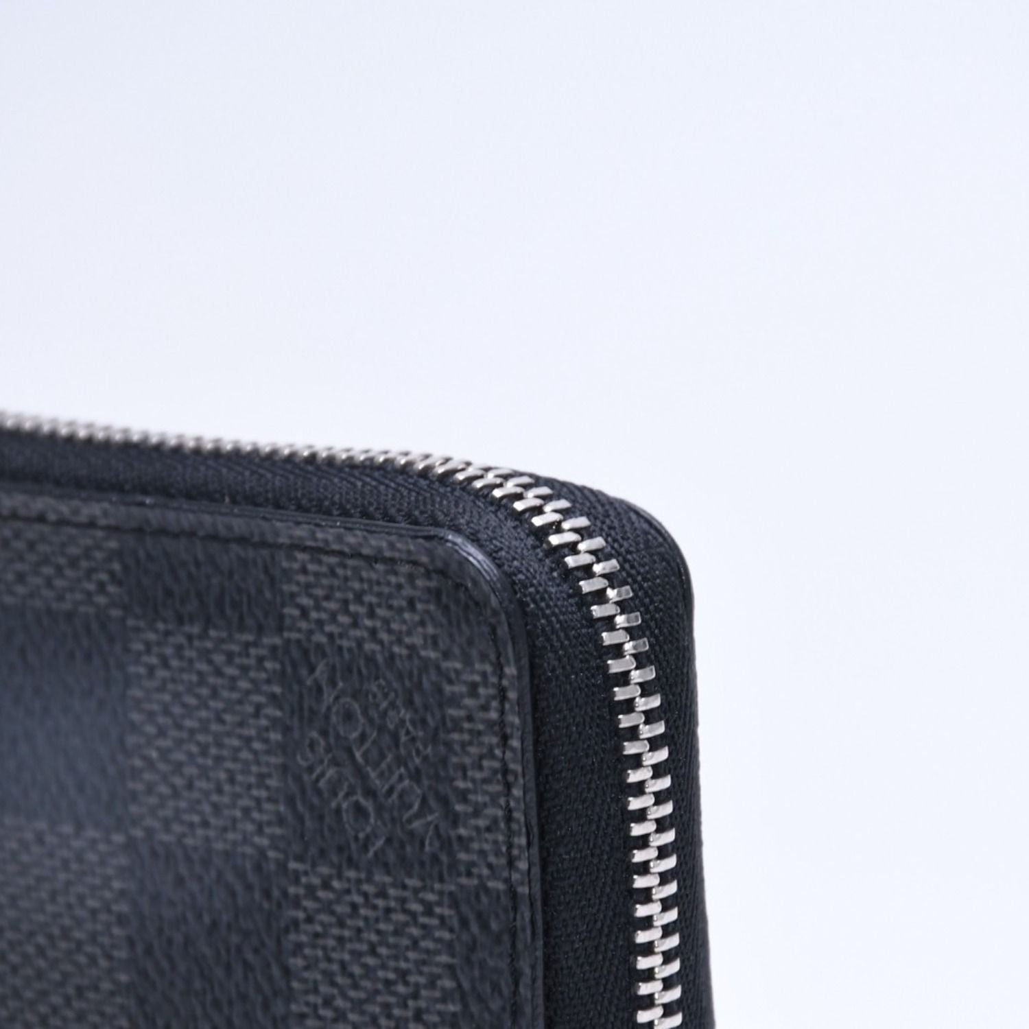 Louis Vuitton Wallet Zippy Coin Purse Card Case Mini Black Damier Graphite — view 6