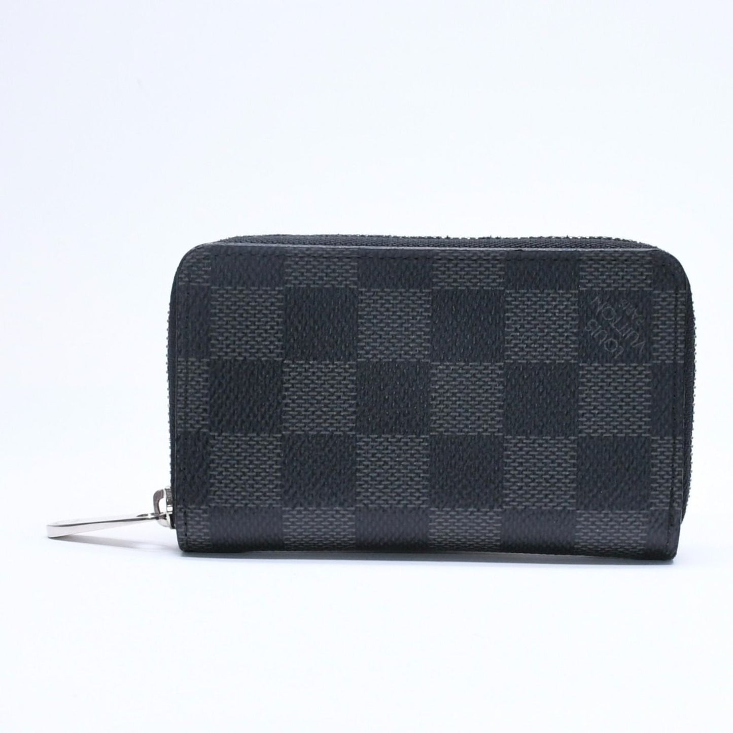 Louis Vuitton Wallet Zippy Coin Purse Card Case Mini Black Damier Graphite — view 2