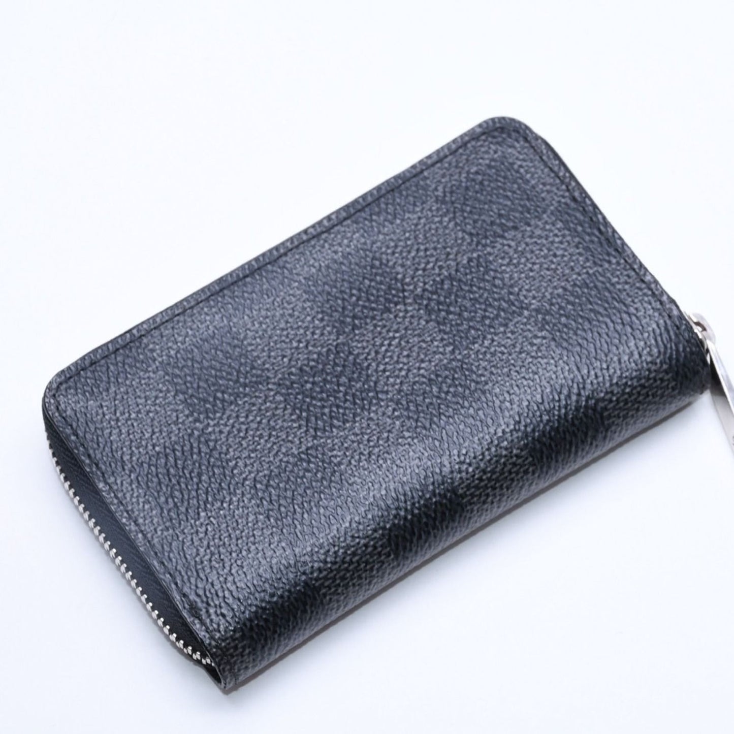 Louis Vuitton Wallet Zippy Coin Purse Card Case Mini Black Damier Graphite — view 5