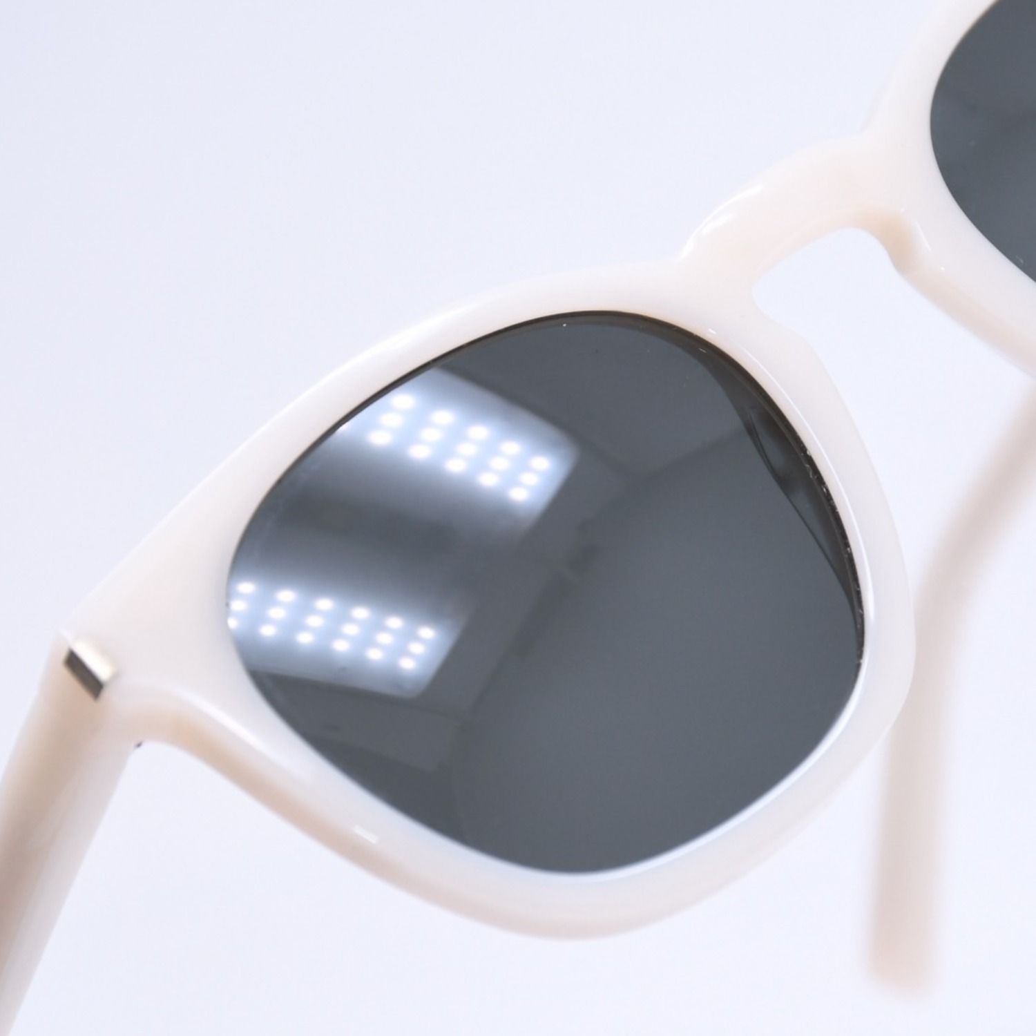 Saint Laurent Paris Sunglasses Eyewear White Temple SL 28 — view 8