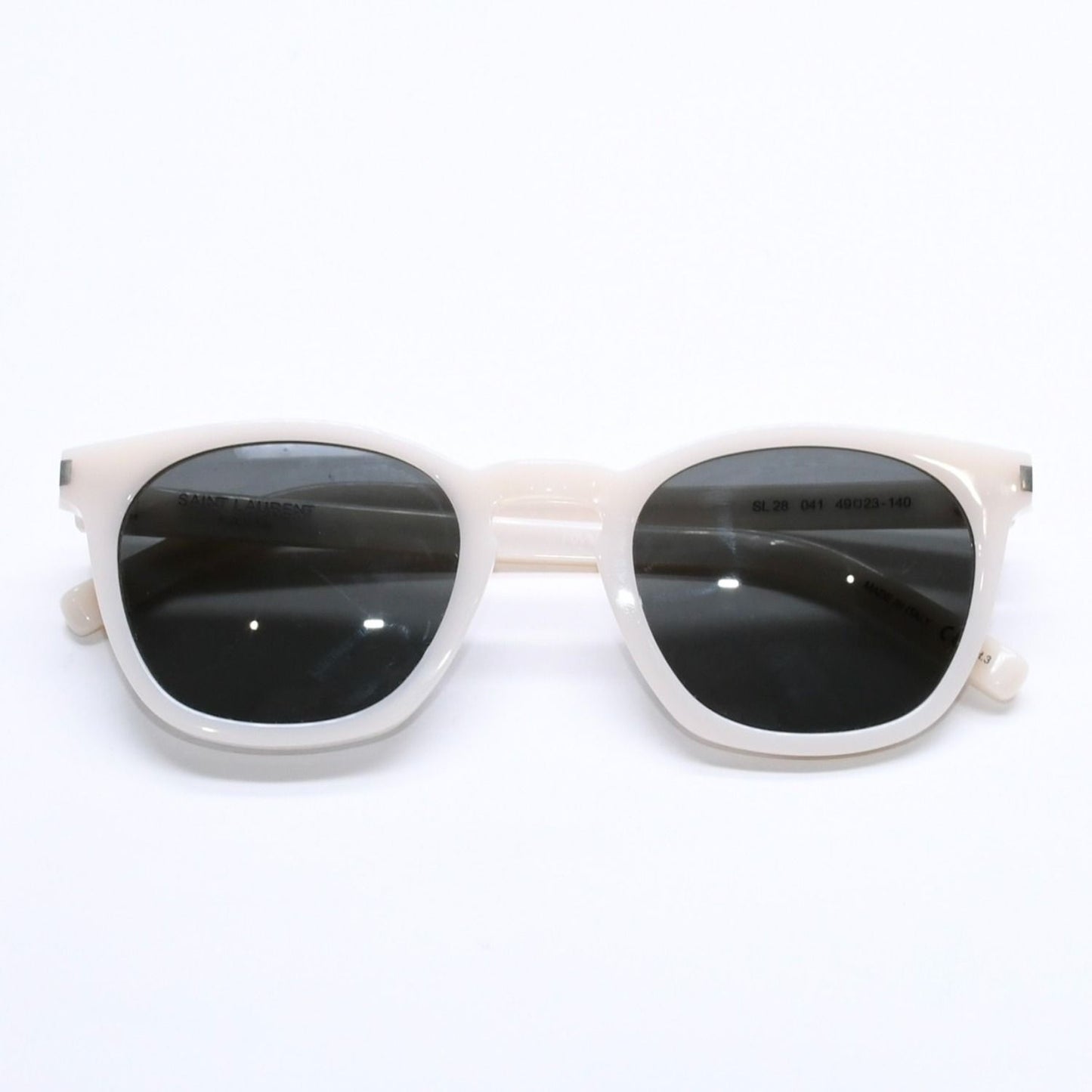 Saint Laurent Paris Sunglasses Eyewear White Temple SL 28 — view 2