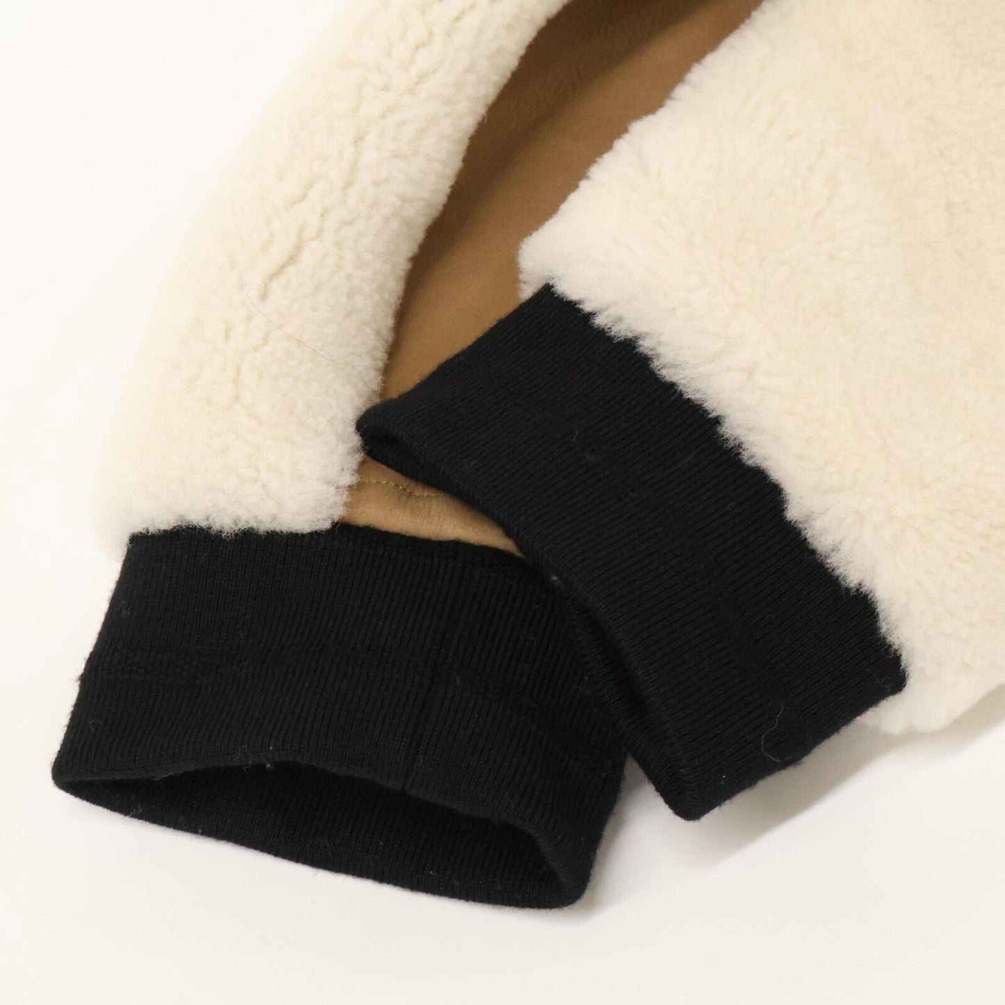 Dior Lambskin Fleece Contrast Cropped Jacket 40 — view 7