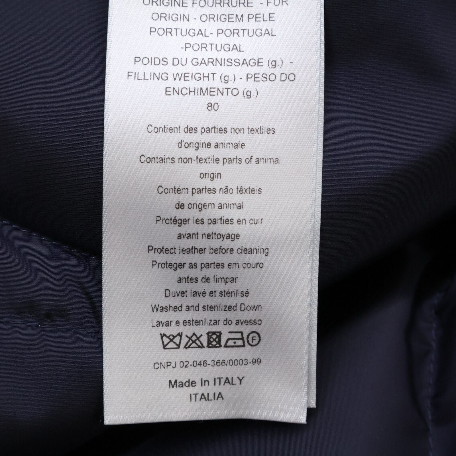 Dior Homme Fleece Color York Lambskin Switch Down 50 Jacket — view 8