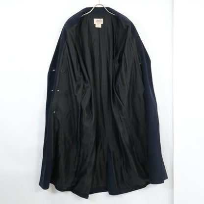 Hermes Nubuck Suede Lambskin Lining All Over Pattern Trench 44 Coat — view 4