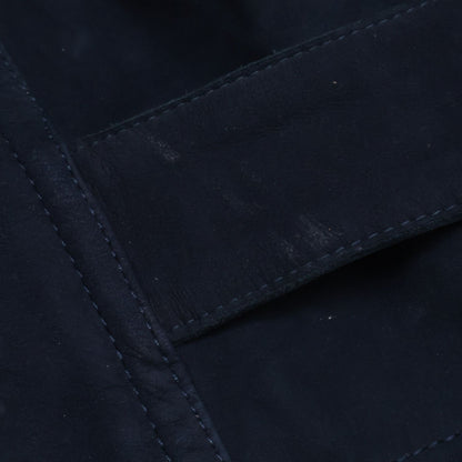 Hermes Nubuck Suede Lambskin Lining All Over Pattern Trench 44 Coat — view 9