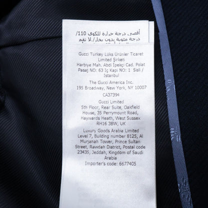 Gucci Cashmere Gold Button Double Breasted 42 Jacket — view 8