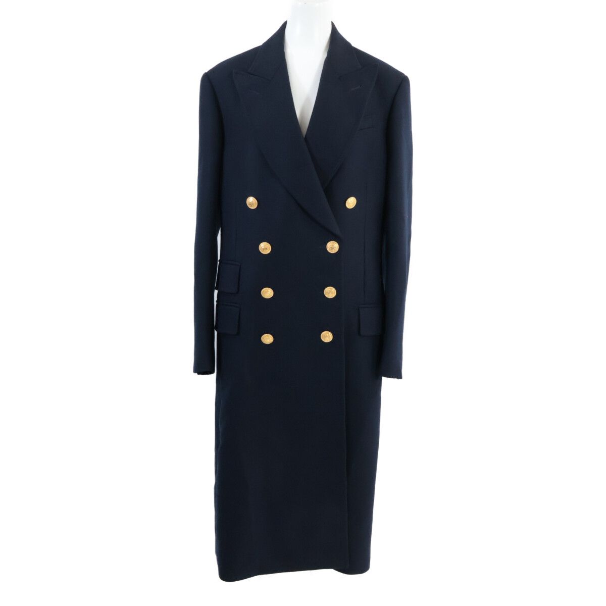 Gucci Cashmere Gold Button Double Breasted 42 Jacket