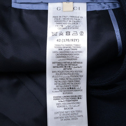 Gucci Cashmere Gold Button Double Breasted 42 Jacket — view 6