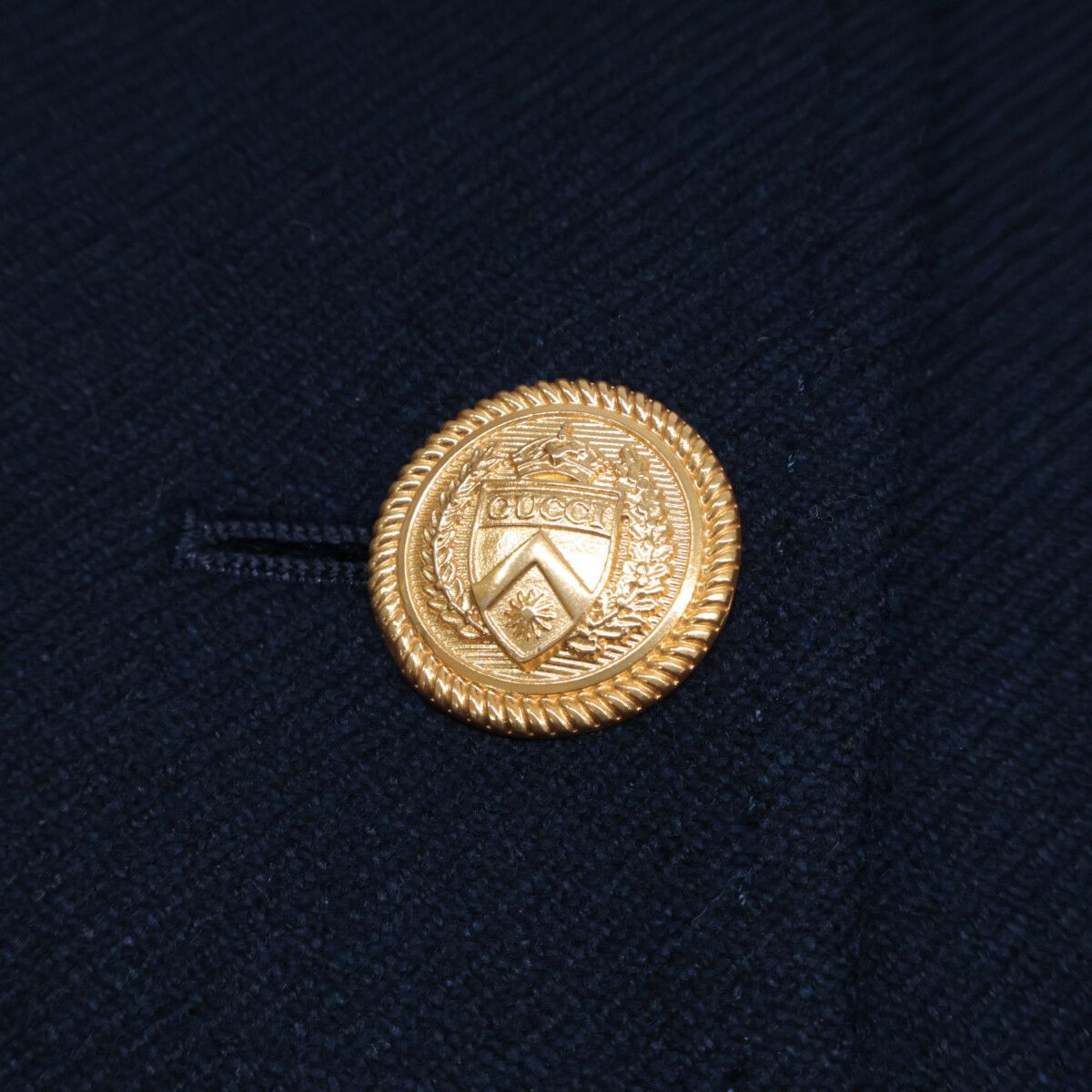 Gucci Cashmere Gold Button Double Breasted 42 Jacket — view 9