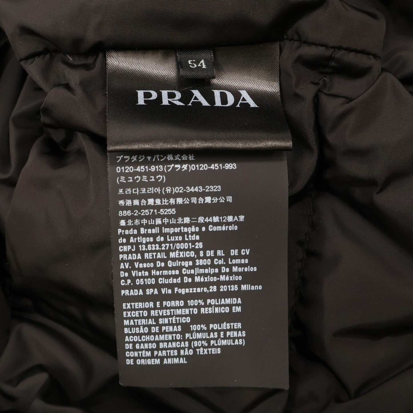 Prada Down 54 Jacket Black — view 6