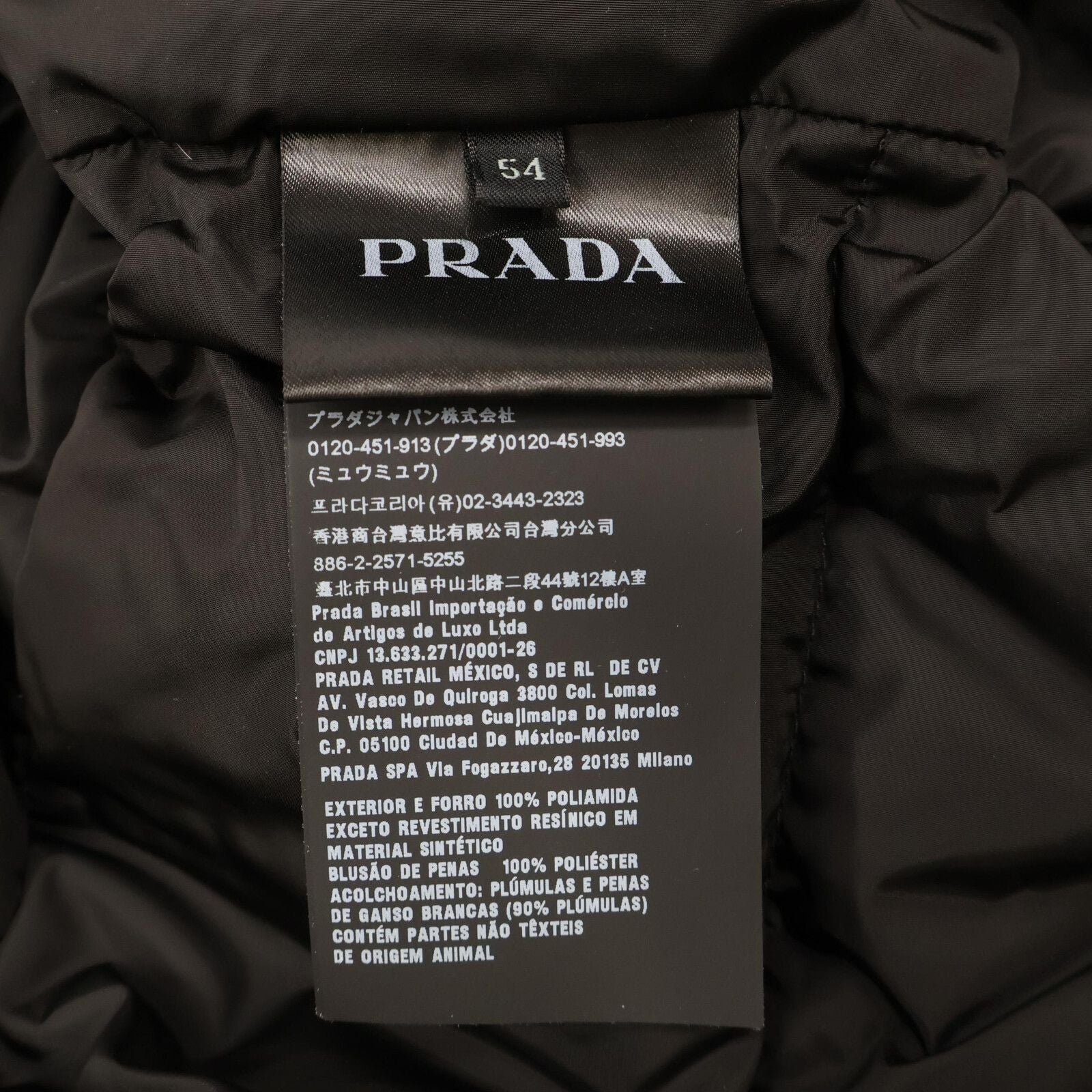 Prada Down 54 Jacket Black — view 6