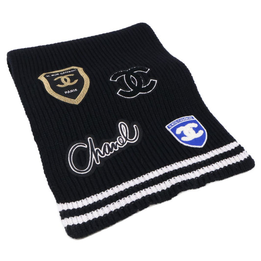 Chanel Cashmere 100 Logo Multi Patch Scarf