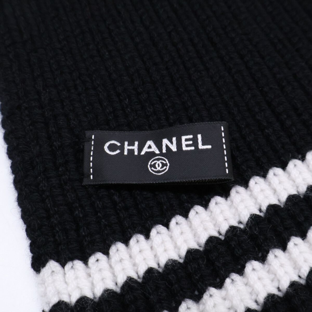 Chanel Cashmere 100 Logo Multi Patch Scarf — view 4