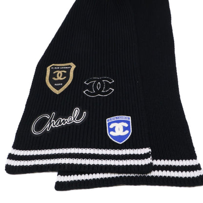 Chanel Cashmere 100 Logo Multi Patch Scarf — view 2