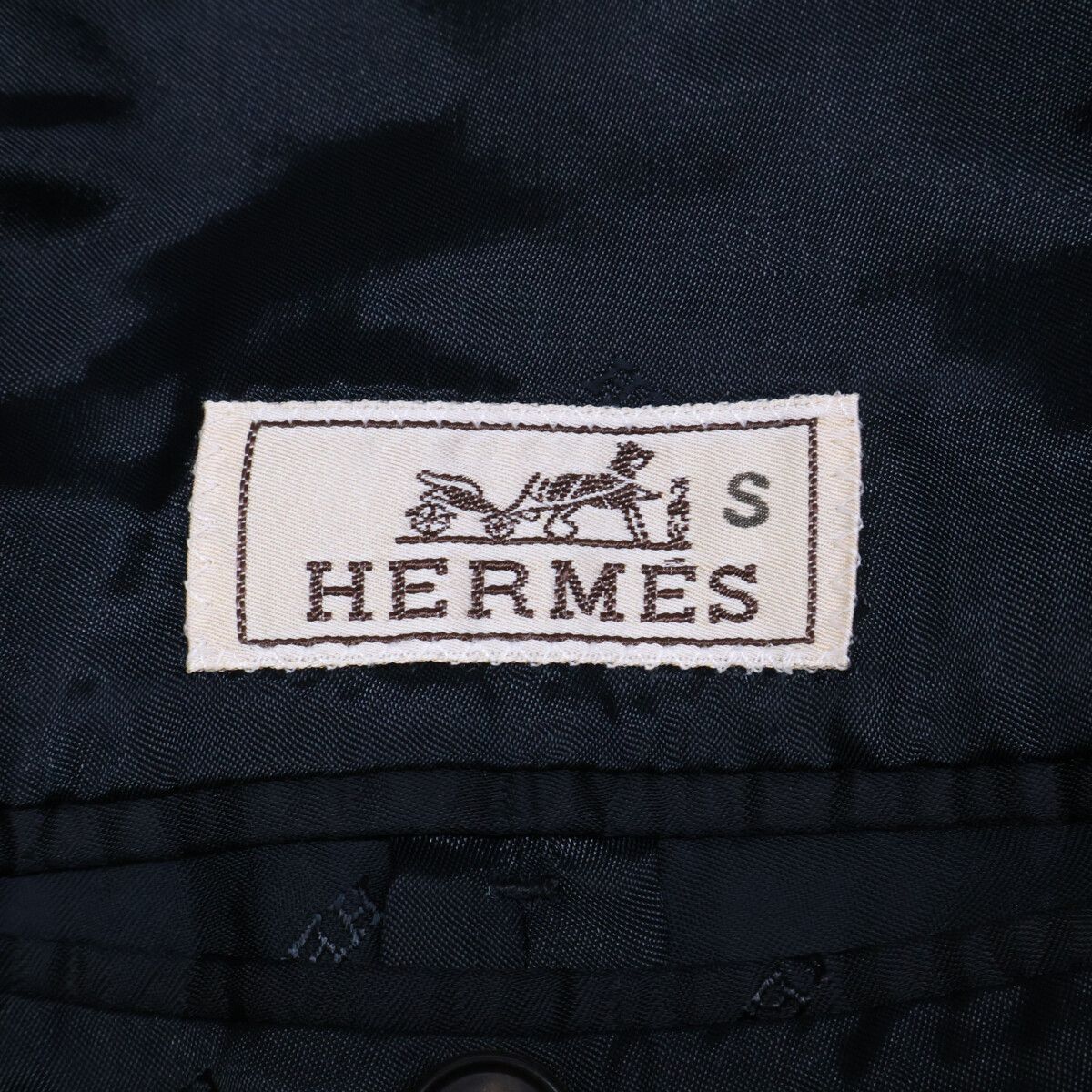 Hermes Wool Cashmere Chesterfield 50 Jacket — view 5