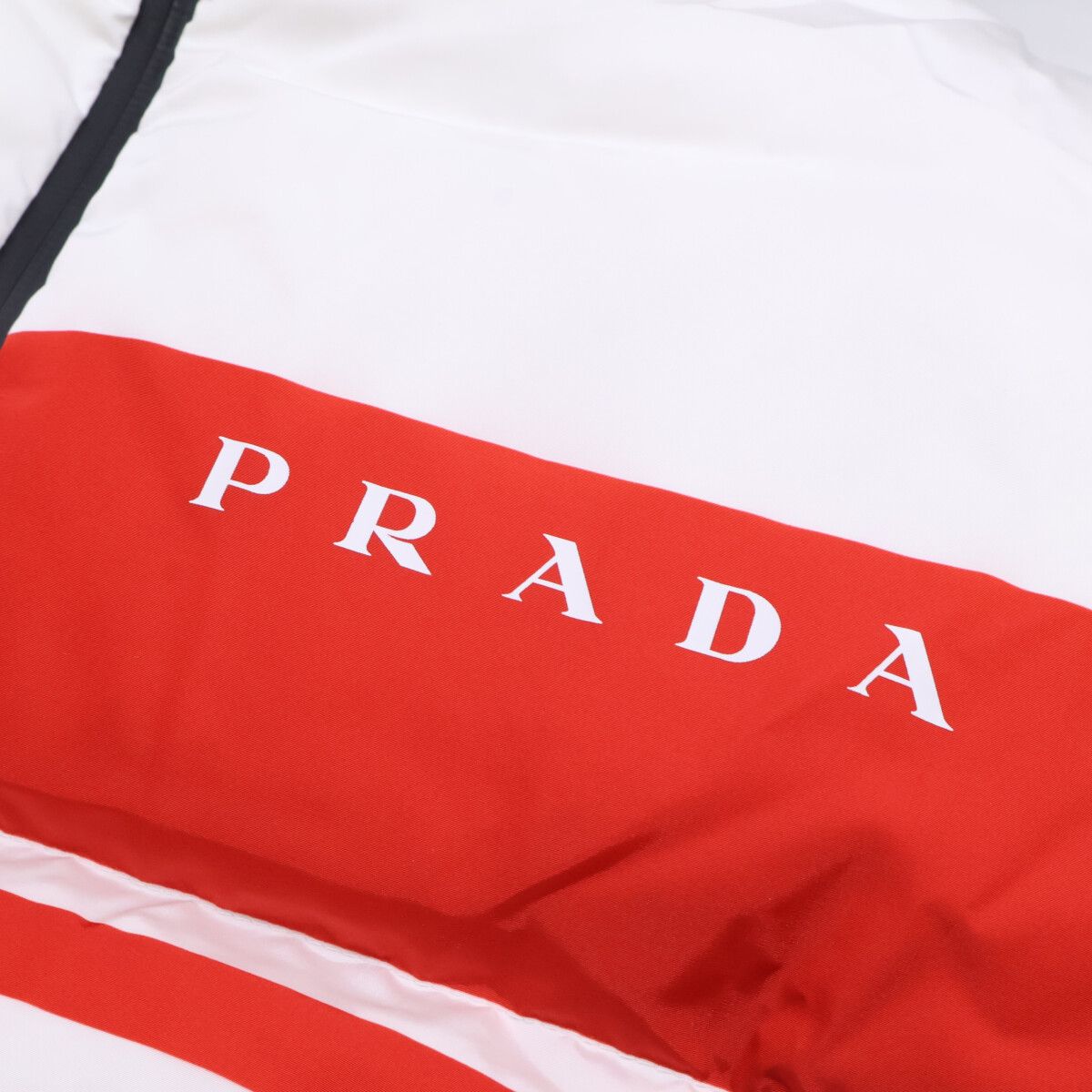 Prada Re-Nylon Logo Cropped Down XS Jacket — view 9