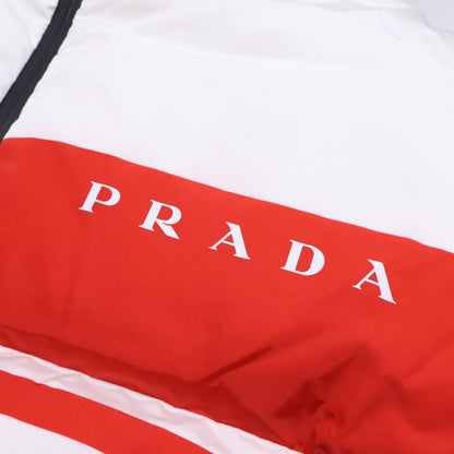 Prada Re-Nylon Logo Cropped Down XS Jacket — view 9