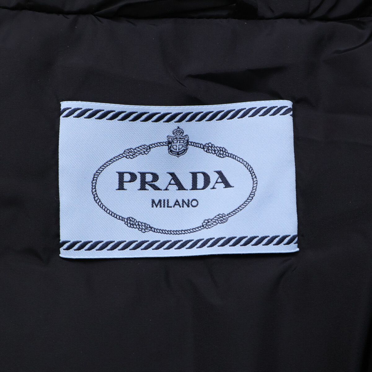 Prada Re-Nylon Logo Cropped Down XS Jacket — view 5