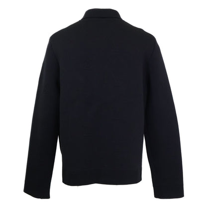 Louis Vuitton Nty Emboss Technical Wool Jacket Embossed LV Logo Zip Up Knit XL — view 3