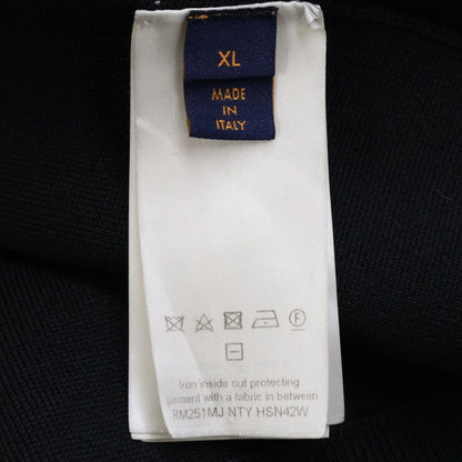 Louis Vuitton Nty Emboss Technical Wool Jacket Embossed LV Logo Zip Up Knit XL — view 5