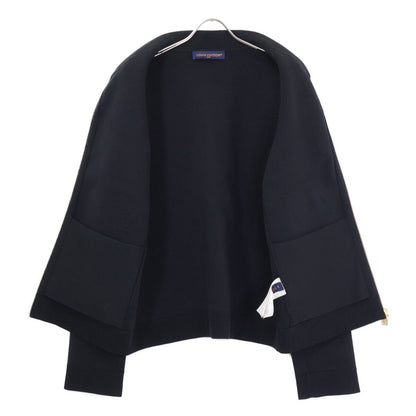 Louis Vuitton Nty Emboss Technical Wool Jacket Embossed LV Logo Zip Up Knit XL — view 4