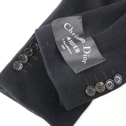Dior Homme Virgin Wool Cashmere Double Chesterfield 48 Jacket — view 9