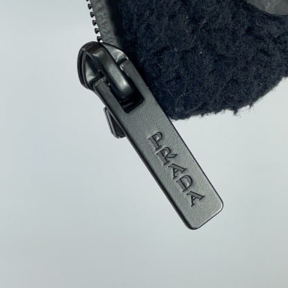 Prada Sport Navy Recycled Fleece Technical Jacket — view 5