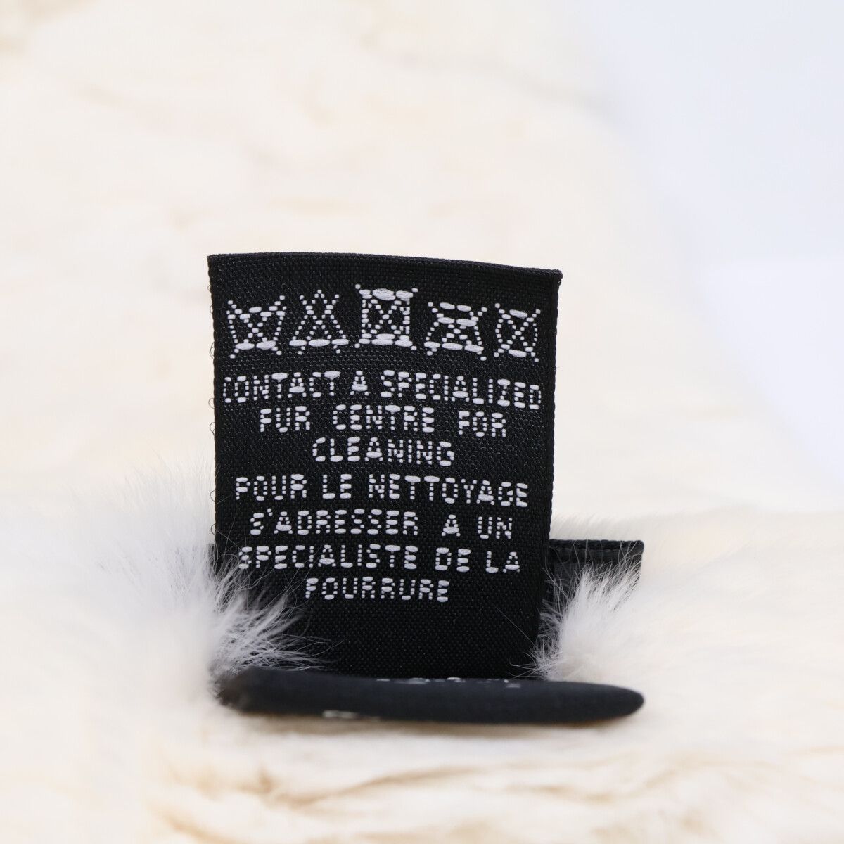 Chanel Orylag Rabbit Fur CC Logo Scarf — view 6