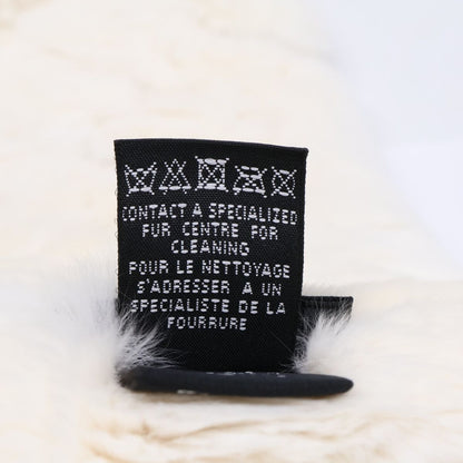 Chanel Orylag Rabbit Fur CC Logo Scarf — view 6