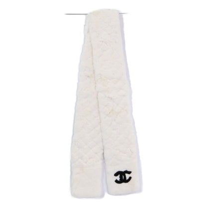 Chanel Orylag Rabbit Fur CC Logo Scarf — view 4