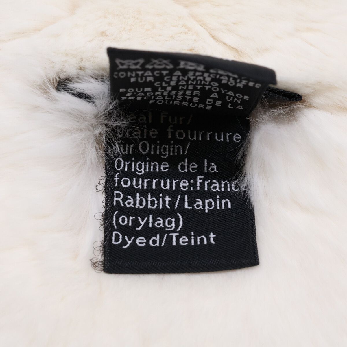 Chanel Orylag Rabbit Fur CC Logo Scarf — view 7